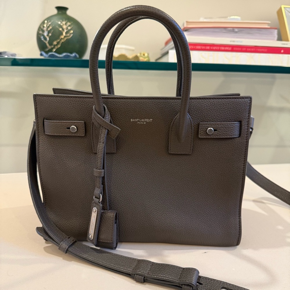 Saint Laurent Sac de Jour Baby Handbag - Gray